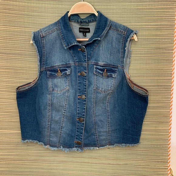 New Look Jackets & Blazers - New Look Jeans Women’s Vest Size 1X